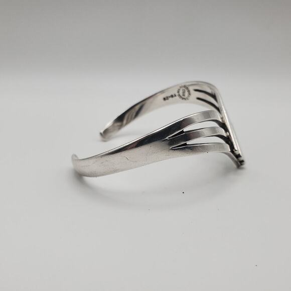 Vintage Taxco Sterling Silver 925 Cuff Bracelet Signed Made In Mexico - Picture 3 of 10